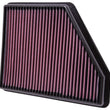 Load image into Gallery viewer, K&amp;N 10 Chevy Camaro 3.6/6.2L Drop In Air Filter - Side View