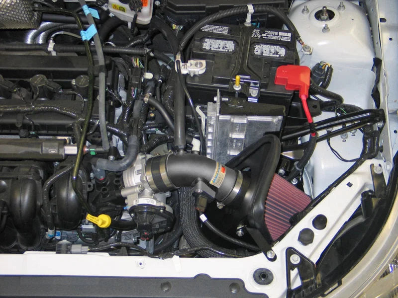 K&N 10 Ford Focus L4-2.0L Typhoon Short Ram Intake - Side View
