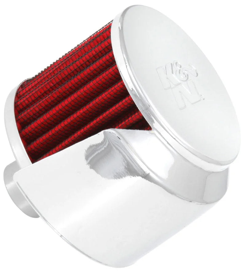 K&N 1.00in Flange ID x 3in OD x 2.5in Height Vent Filter - Main Product View