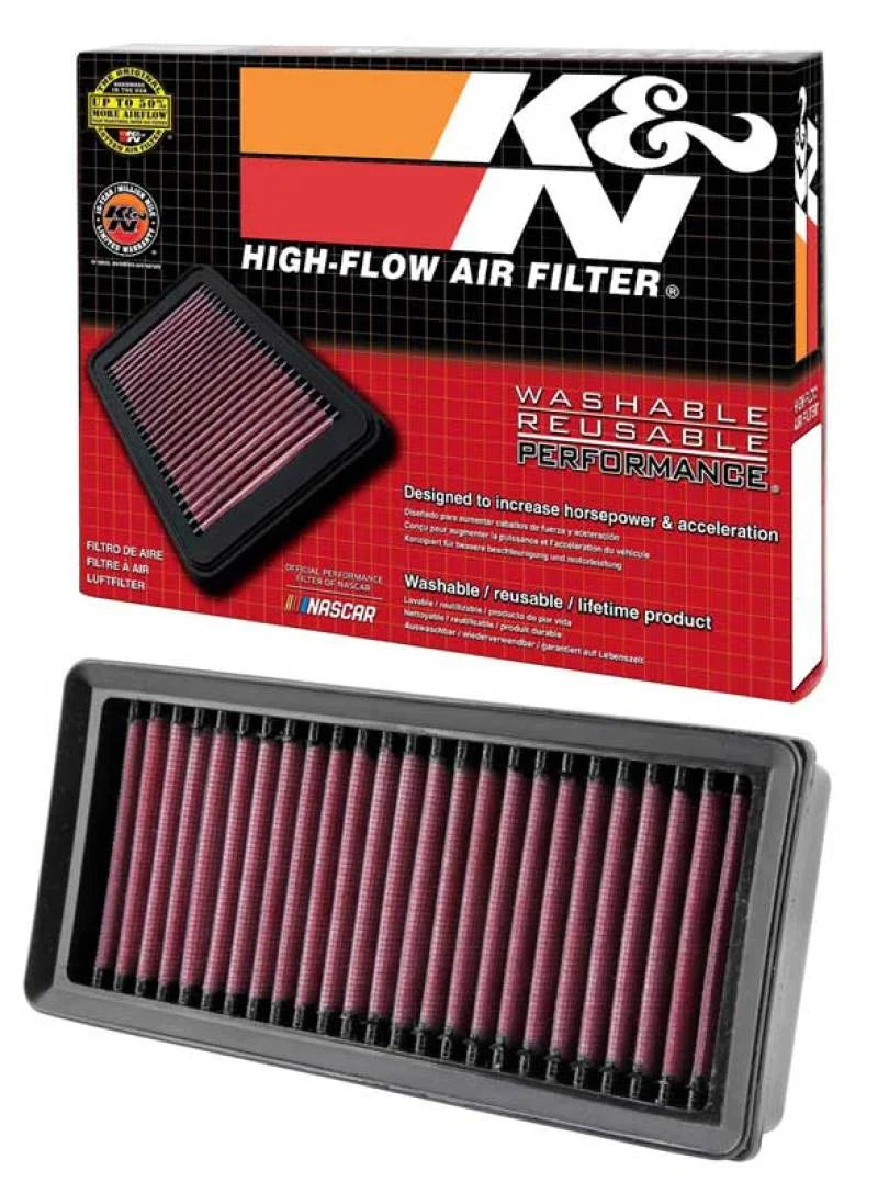 K&N 11-12 BMW K1600 GT Panel Air Filter - Side View