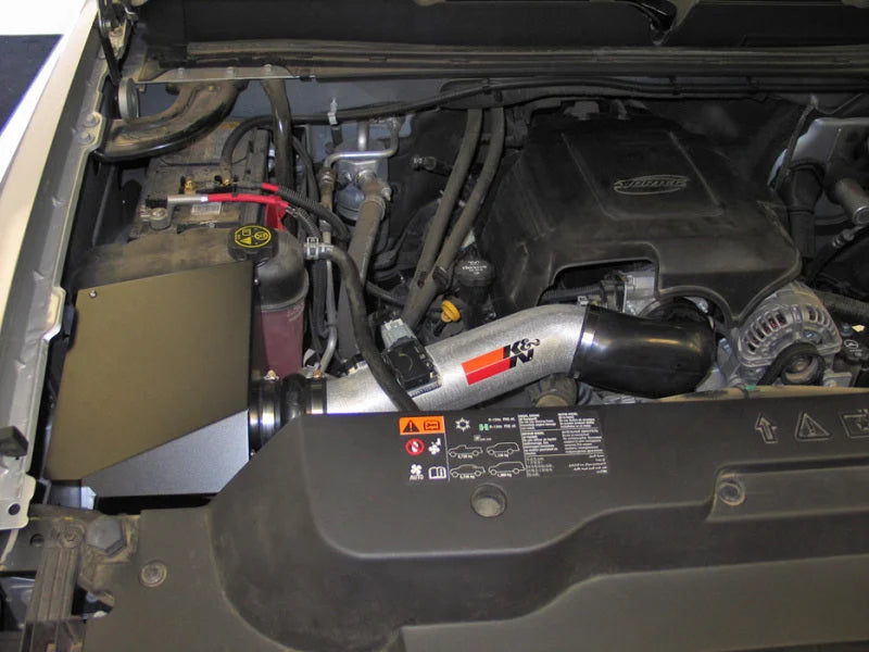 K&N 11-12 Chevy Silverado 2500/3500 HD / 11-12 GMC Sierra 2500/3500 HD High-Flow Perf Intake Kit - Back View