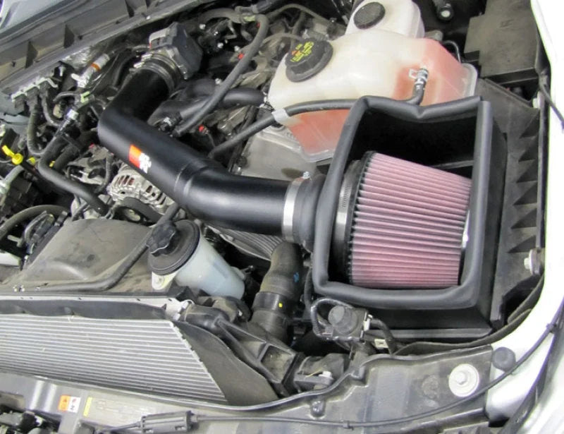K&N 11-12 Ford F250/F350 SD 6.2L V8 High Flow Performance Intake - Side View