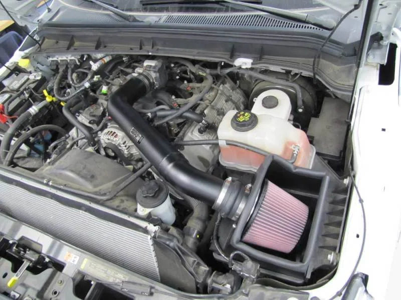 K&N 11-12 Ford F250/F350 SD 6.2L V8 High Flow Performance Intake - Back View