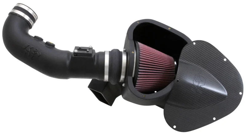 K&N 11-12 Ford Mustang GT 5.0L V8 AirCharger Performance Intake Kit - Main Product View