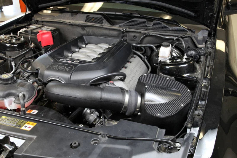 K&N 11-12 Ford Mustang GT 5.0L V8 AirCharger Performance Intake Kit - Side View