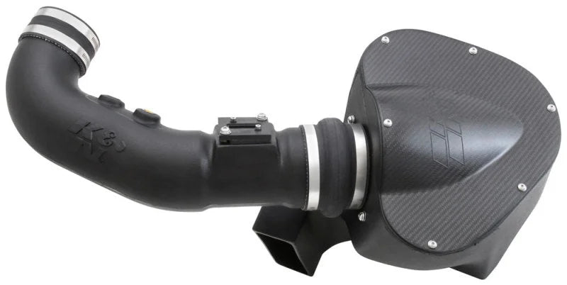 K&N 11-12 Ford Mustang GT 5.0L V8 AirCharger Performance Intake Kit - Back View