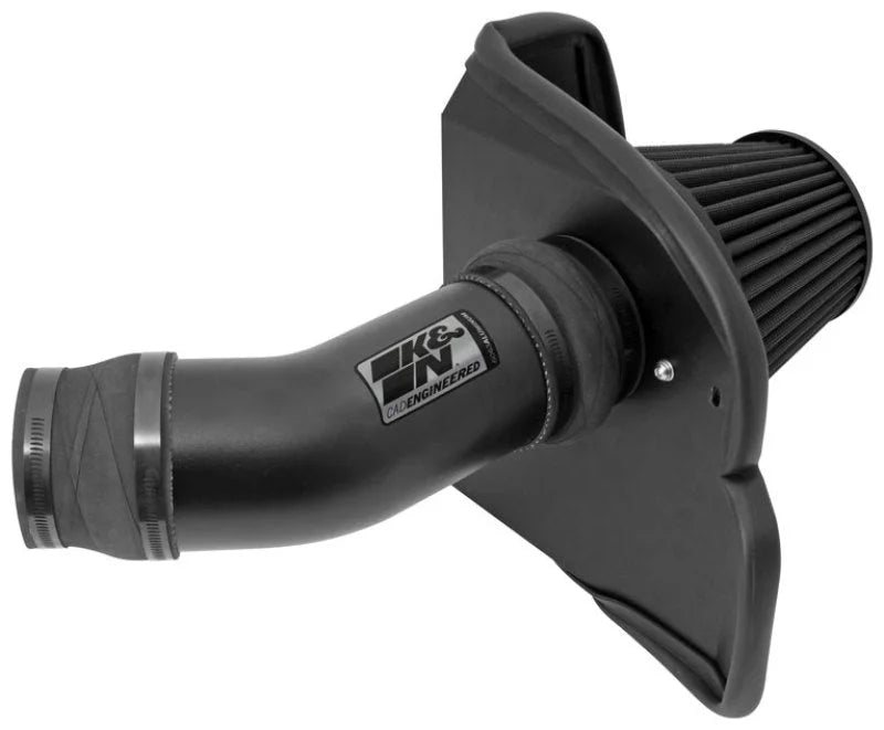 K&N 11-13 Dodge Challenger V8/12-13 Charger V8 / 12-13 Chrysler 300 Black Performance Intake Kit - Installation View