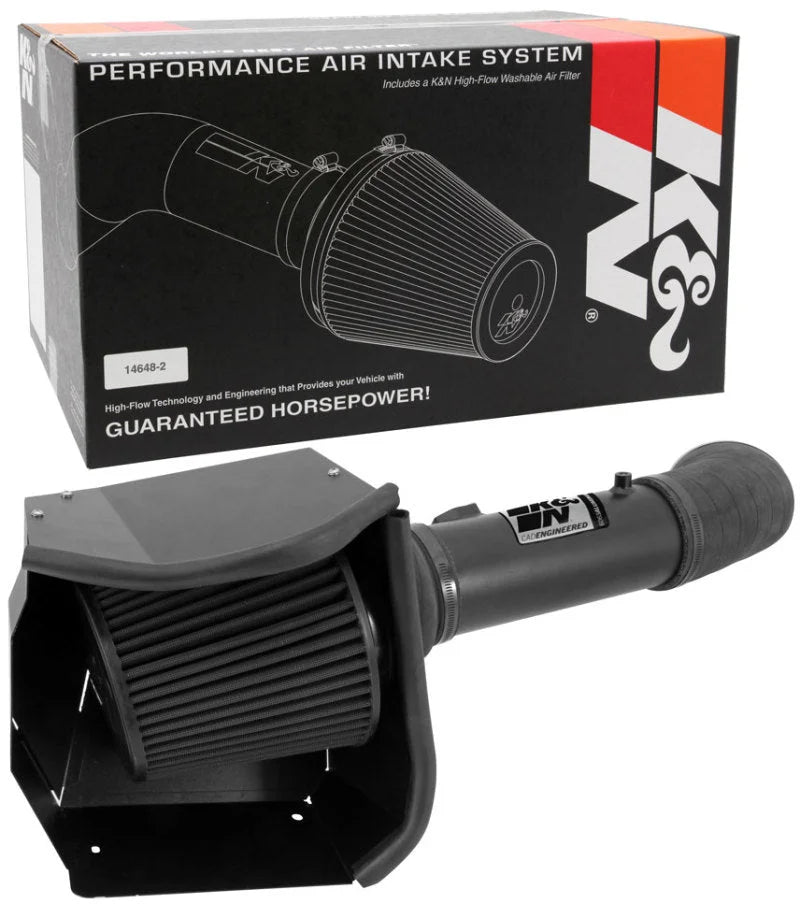 K&N 11-13 Ford F250/F350/F450/F550 Super Duty 6.7L V8 DSL Black Performance Intake Kit - Additional View 13