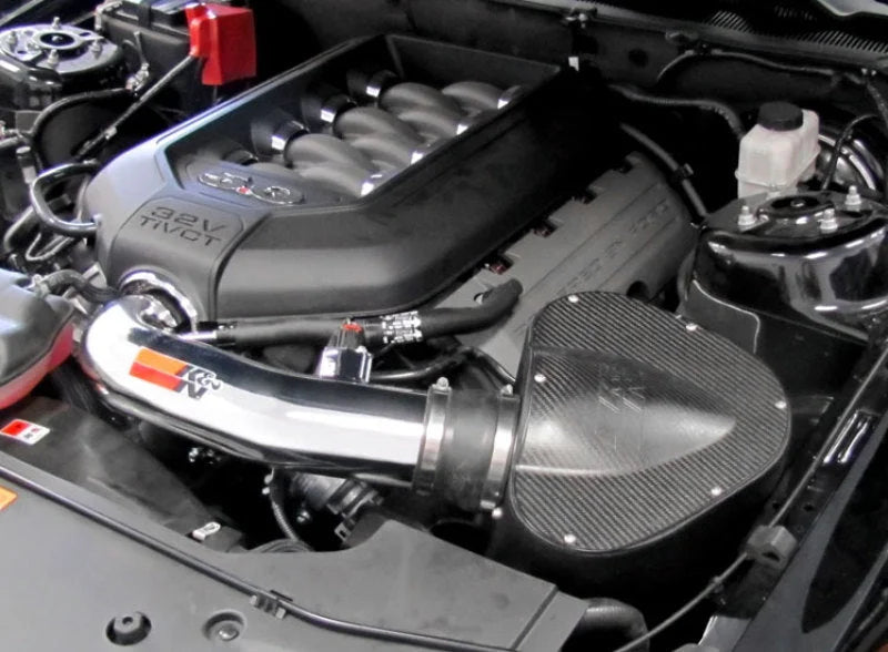 K&N 11-13 Ford Mustang GT 5.0L V8 Typhoon Performance Intake - Back View