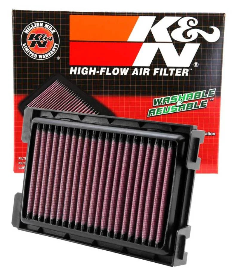 K&N 11-13 Honda CBR250R 249 Replacement Air Filter - Side View