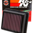 Load image into Gallery viewer, K&amp;N 11-13 KTM 125 Duke / 12-13 KTM 200 Duke Replacement Panel Air Filter - Side View