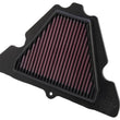 Load image into Gallery viewer, K&amp;N 11-13 Kawasaki Z1000 1000/ ZX1000 Ninja / 11-12 Z1000 SX / 12 Versys 1000 Replacement Air Filter - Side View