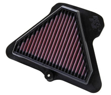 Load image into Gallery viewer, K&amp;N 11-13 Kawasaki ZX10R Ninja Replacement Air Filter - Side View