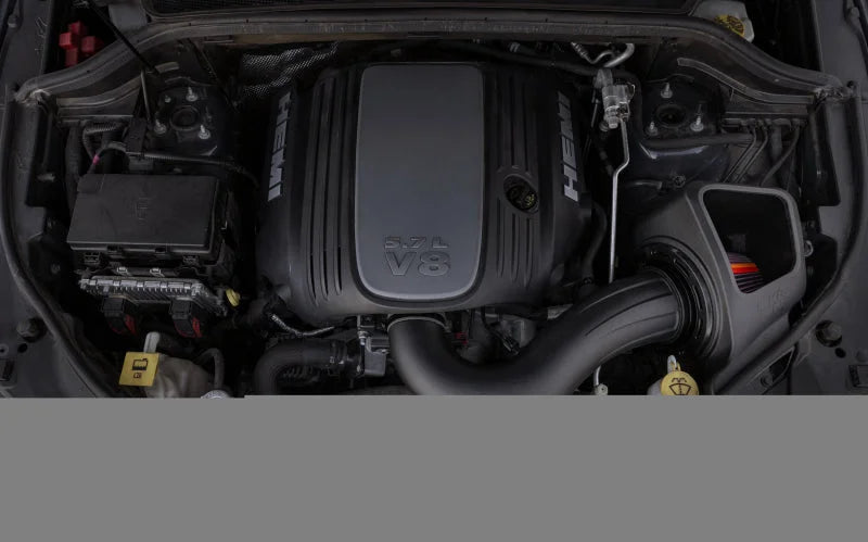 K&N 11-22 Jeep Grand Cherokee V8-5.7L F Performance Air Intake System - Installation View
