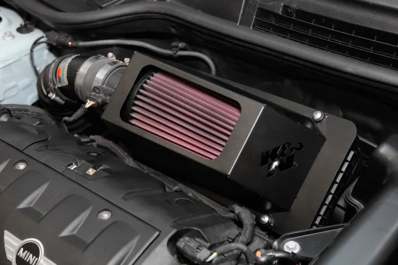 K&N 12-13 Mini Cooper S 1.6L 69 Series Typhoon Performance Intake Kit - Back View