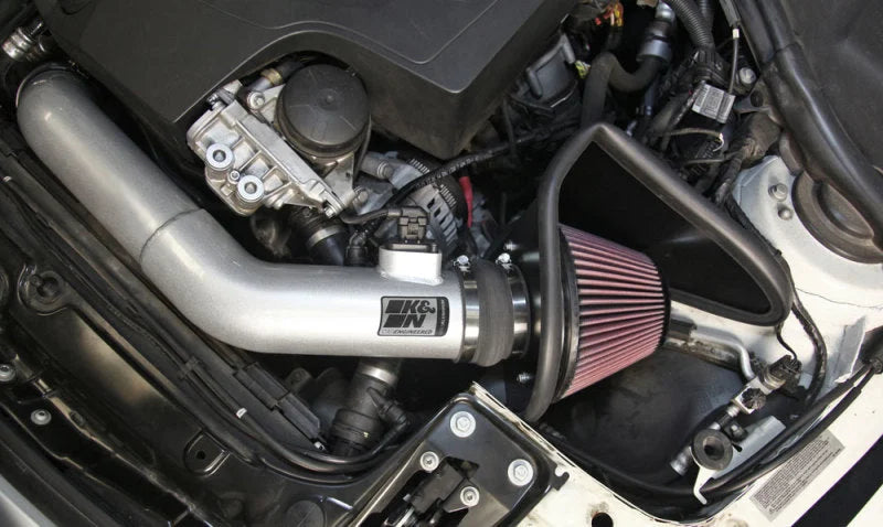 K&N 12-15 BMW 335i 3.0L L6 F/I Typhoon Performance Intake - Back View