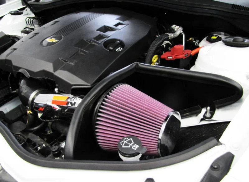K&N 12-15 Chevrolet Camaro 3.6L V6 Typhoon Performance Intake - Side View