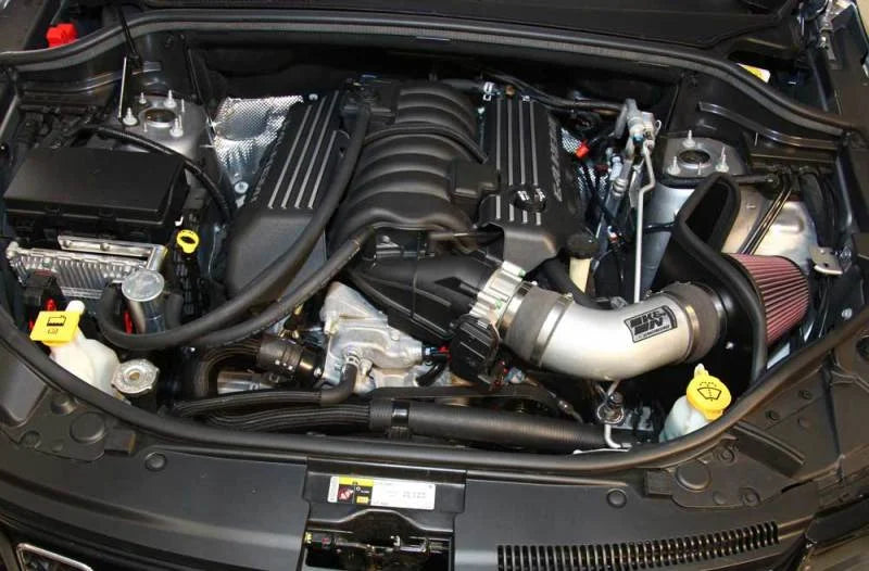 K&N 12-15 Jeep Grand Cherokee SRT 8 6.4L V8 High Flow Performance Intake Kit - Side View