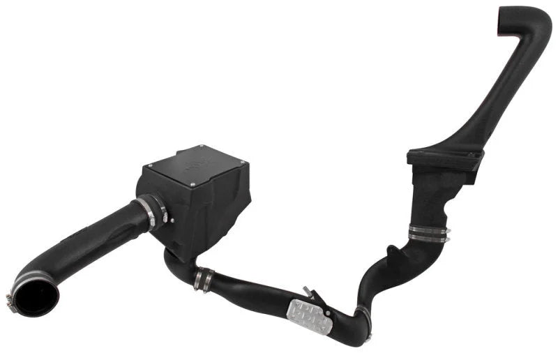 K&N 12-18 Jeep Wrangler 3.6L V6 Performance Intake Kit w/ Snorkel - Installation View