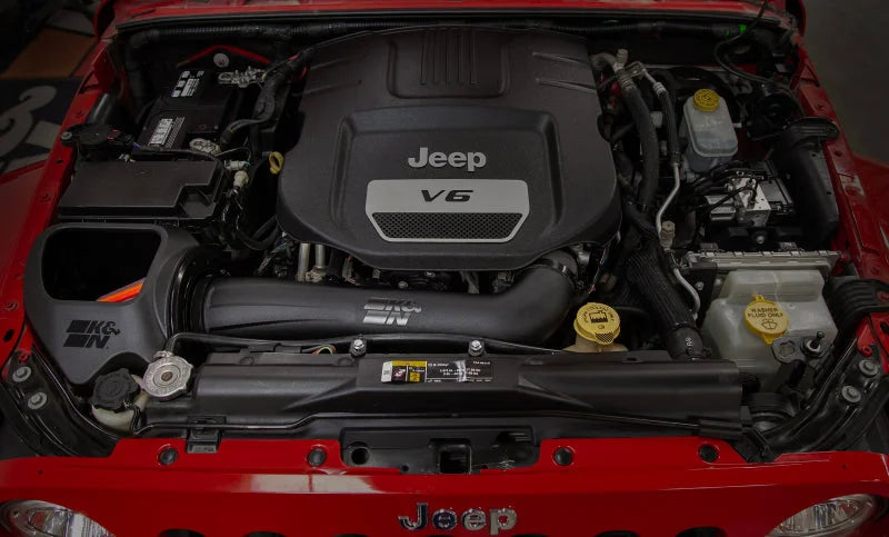 K&N 12-18 Jeep Wrangler V6 3.6L NextGen Cold Air Intake - Side View