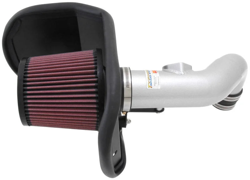 K&N 12 Chevy Sonic 1.4L Silver Typhoon Performance Intake - Back View