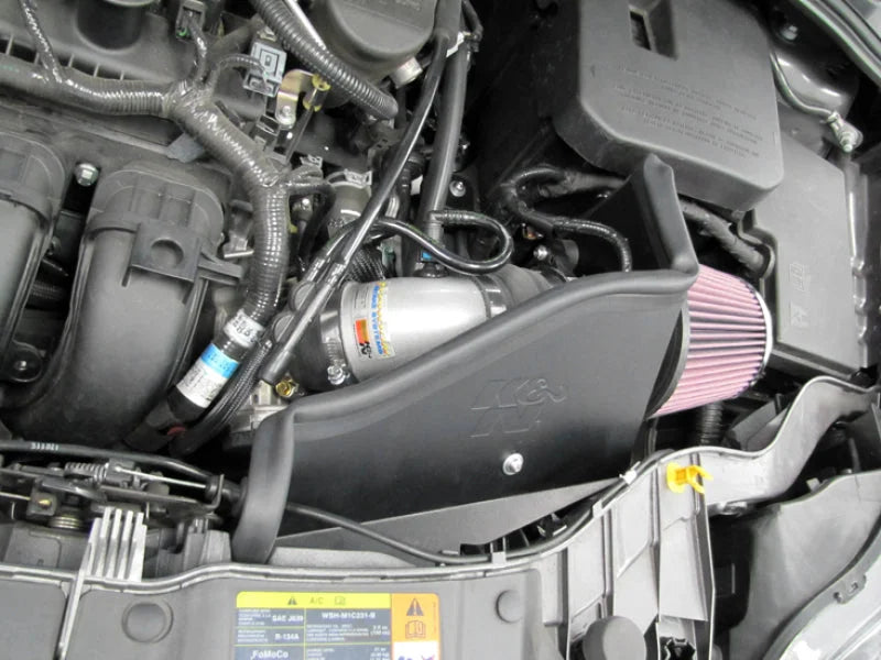 K&N 12 Ford Focus 2.0L Typhoon Performance Intake - Side View
