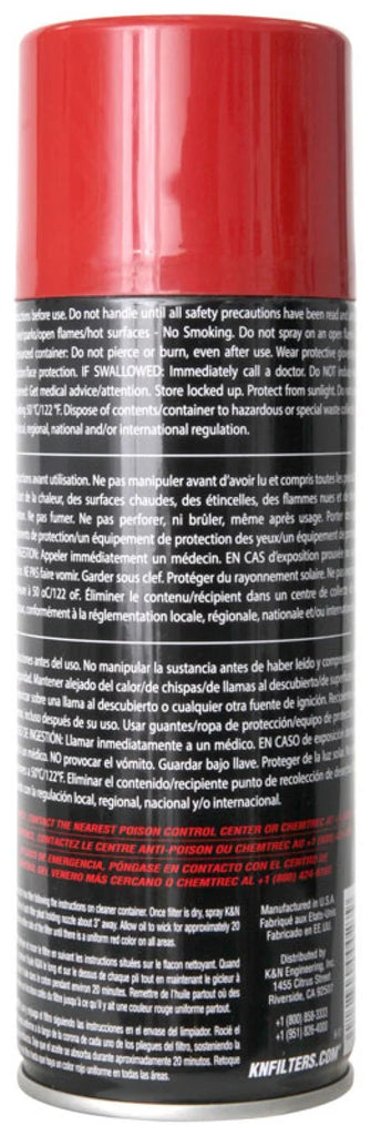 K&N 12.25 oz. Aerosol Air Filter Oil - Main Product View