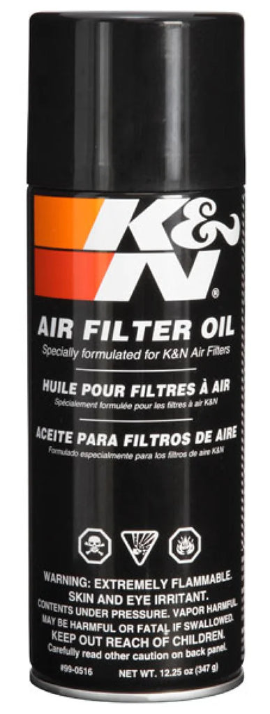 K&N 12.25 oz. Aerosol Air Filter Oil - Side View