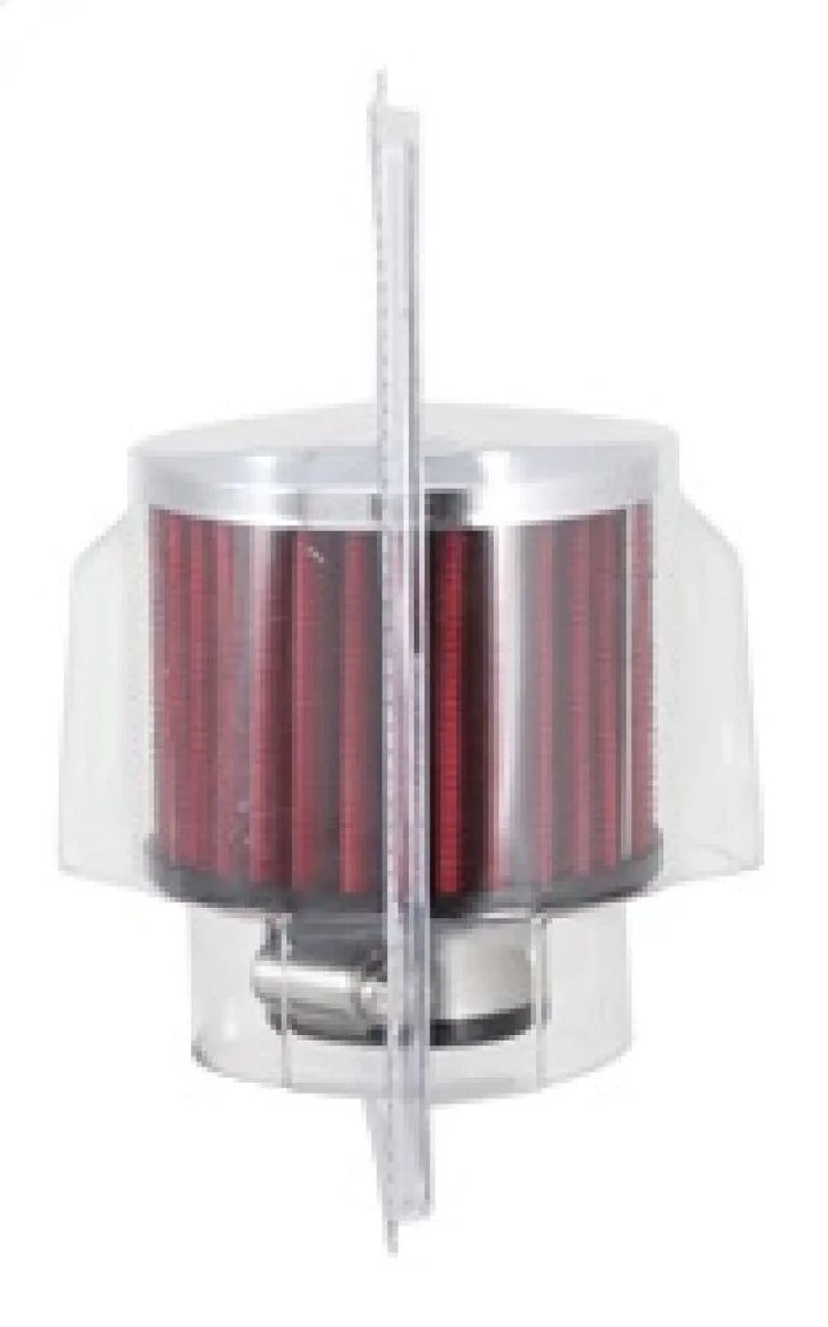 K&N 1.25in Flange ID x 3in OD x 2.5in H Rubber Base Crankcase Vent Filter - Installation View