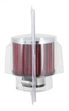 Load image into Gallery viewer, K&amp;N 1.25in Flange ID x 3in OD x 2.5in H Rubber Base Crankcase Vent Filter - Installation View