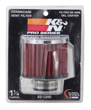 Load image into Gallery viewer, K&amp;N 1.25in Flange ID x 3in OD x 2.5in H Rubber Base Crankcase Vent Filter - Additional View 6