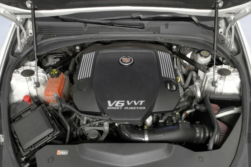 K&N 13-15 Cadillac ATS V6-3.6L F/I AirCharger Performance Intake - Back View