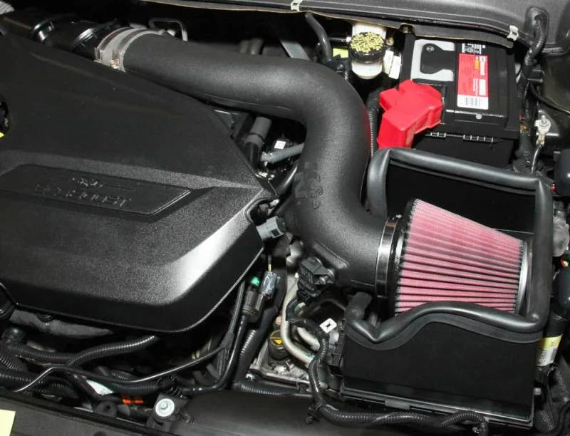 K&N 13-15 Ford Fusion 1.6L EcoBoost Air Charger Performance Intake - Side View