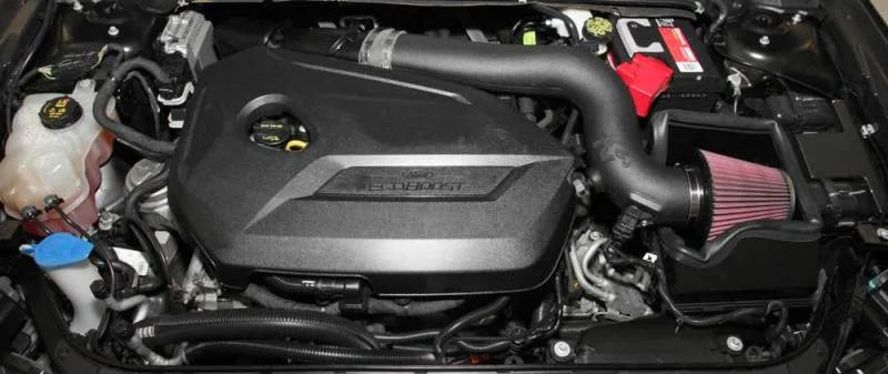 K&N 13-15 Ford Fusion 1.6L EcoBoost Air Charger Performance Intake - Back View