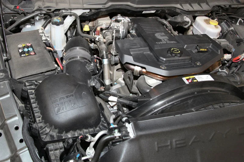 K&N 13-15 RAM 2500/3500 L6-6.7L DSL Performance Intake Kit - Back View