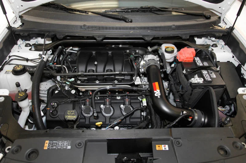 K&N 13 Ford Explorer 3.5L V6 Performance Intake Kit - Back View
