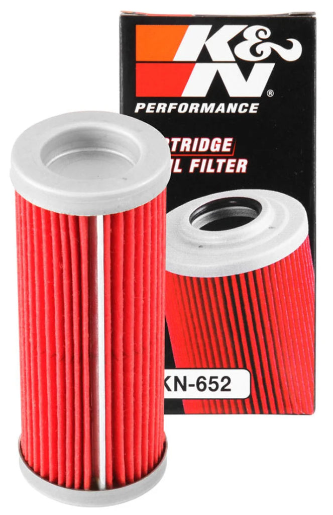 K&N 1.313in OD x 3.438in H Oil Filter - Installation View