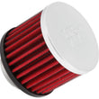 Load image into Gallery viewer, K&amp;N 1.375 inch ID 3 inch OD 2.5 inch H Clamp On Crankcase Vent Filter - Main Product View