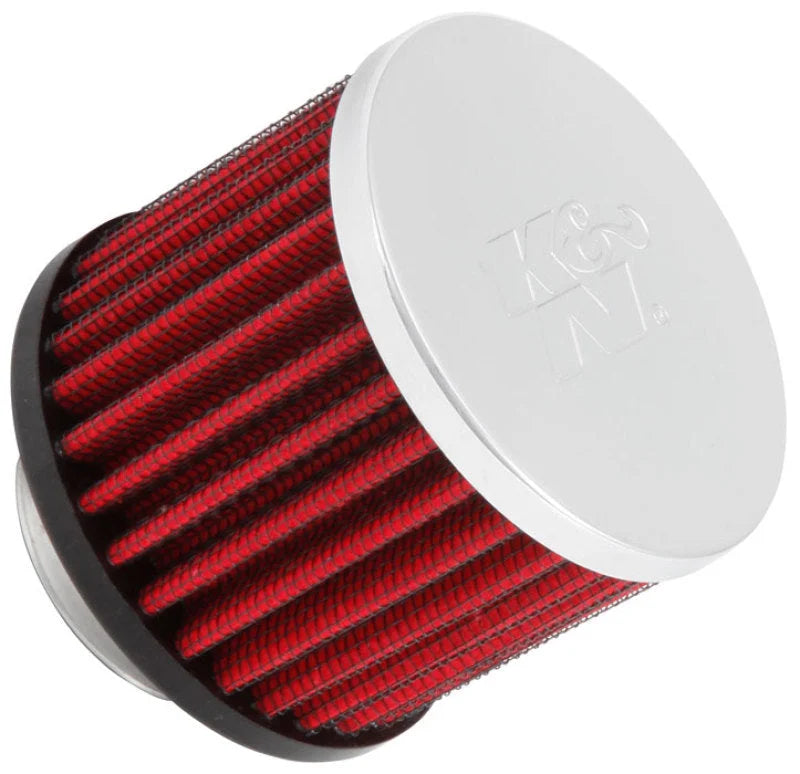 K&N 1.375 inch ID 3 inch OD 2.5 inch H Clamp On Crankcase Vent Filter - Main Product View
