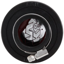 Load image into Gallery viewer, K&amp;N 1.375 inch ID 3 inch OD 2.5 inch H Clamp On Crankcase Vent Filter - Back View