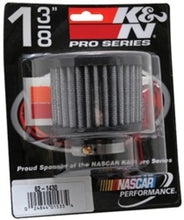 Load image into Gallery viewer, K&amp;N 1.375in Flange ID x 3in OD x 2.5in H Rubber Base Crankcase Vent Filter - Detail View