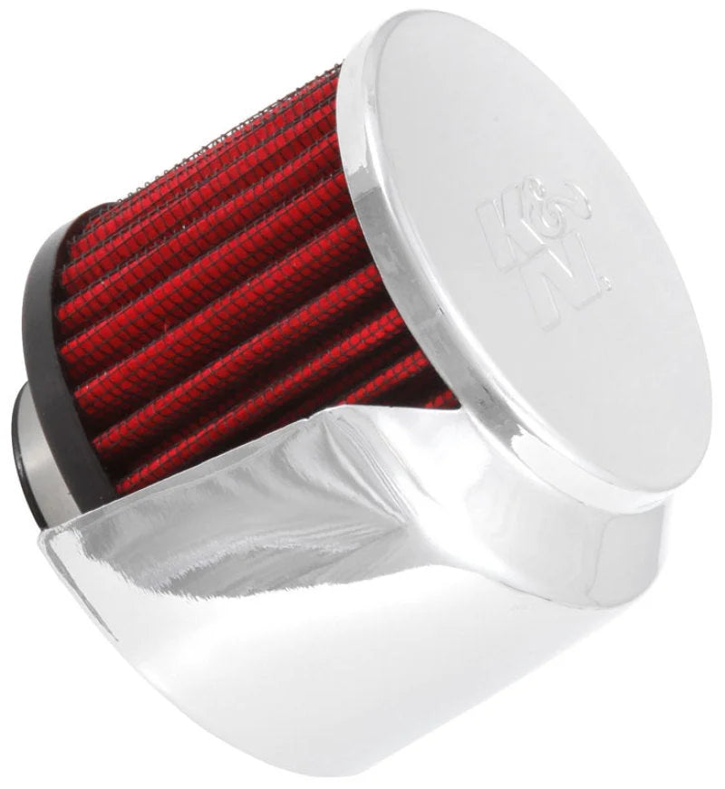 K&N 1.375in Flange ID x 3in OD x 2.5in Height Clamp On Crankcase Vent Filter - Main Product View