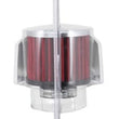 Load image into Gallery viewer, K&amp;N 1.375in Flange ID x 3in OD x 2.5in Height Clamp On Crankcase Vent Filter - Back View