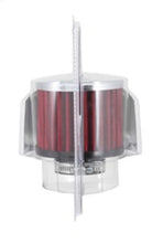 Load image into Gallery viewer, K&amp;N 1.375in Flange ID x 3in OD x 2.5in Height Clamp On Crankcase Vent Filter - Back View