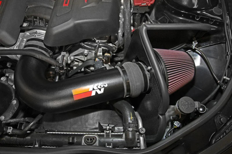 K&N 14-15 Chevy Camaro Z28 7.0L Typhoon Performance Intake - Side View
