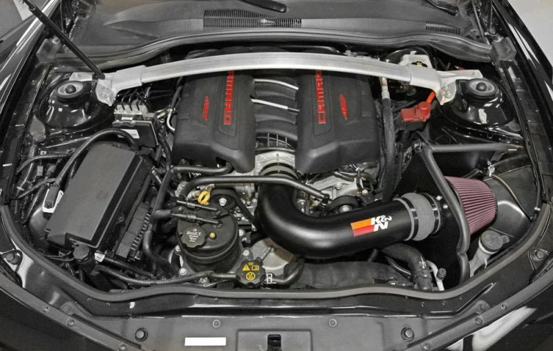 K&N 14-15 Chevy Camaro Z28 7.0L Typhoon Performance Intake - Back View