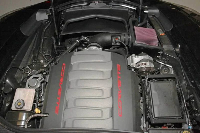 K&N 14-15 Chevy Corvette Stingray 6.2L V8 AirCharger Performance Intake - Side View