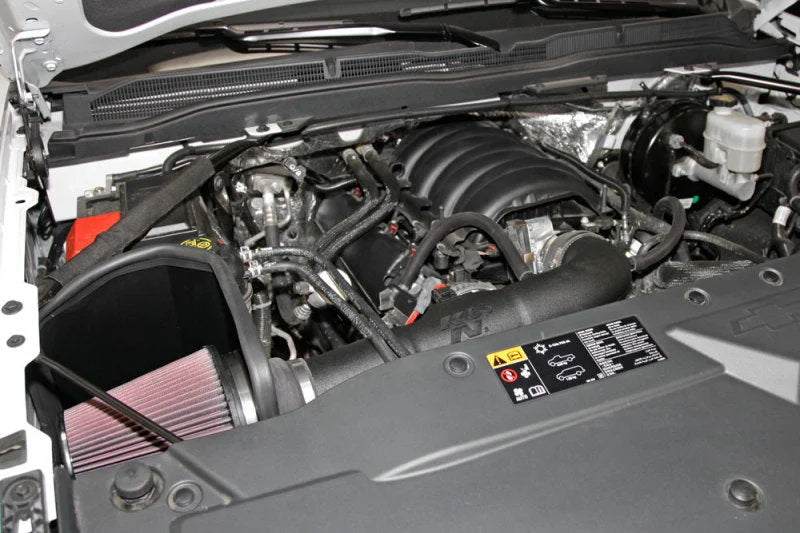 K&N 14-15 Chevy/GMC 1500 V-8 5.3/6 2L Performance Intake Kit - Installation View