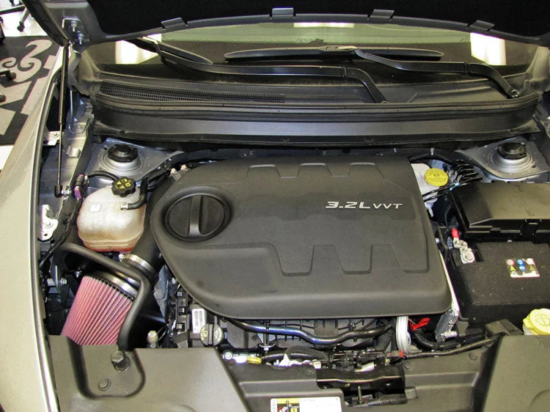 K&N 14-15 Jeep Cherokee V6 3.2L AirCharger Performance Intake Kit - Side View
