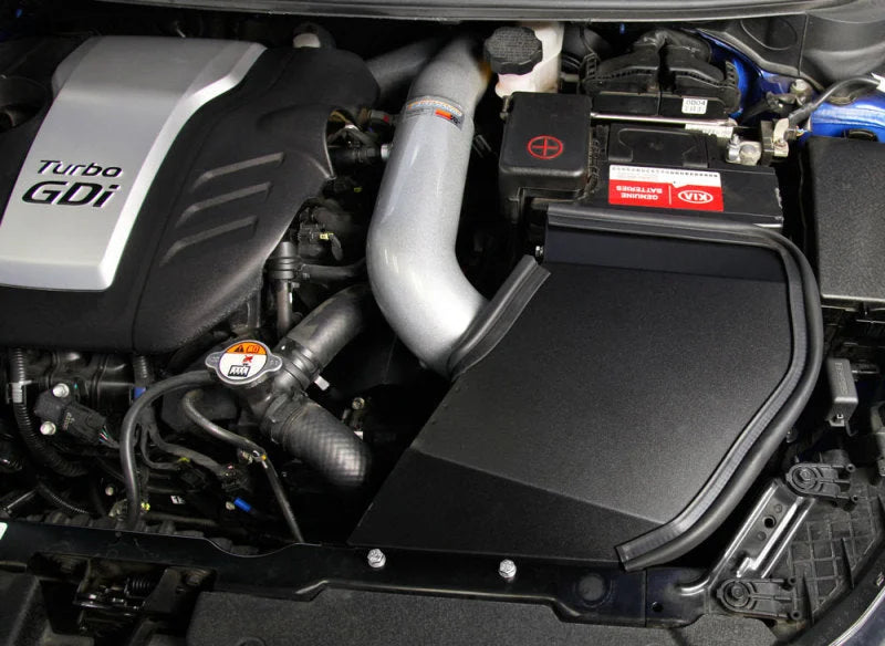 K&N 14-16 Kia Forte Coup L4-1.6L F/I Silver Typhoon Short Ram Intake - Back View